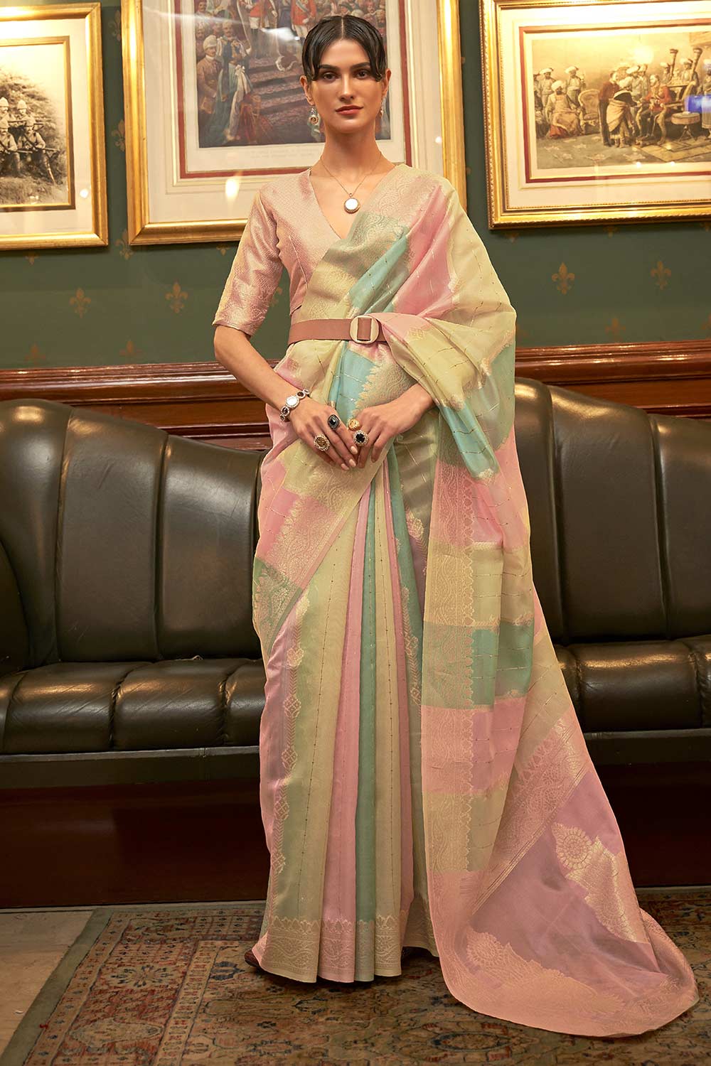 Mulicolor Banarasi Saree